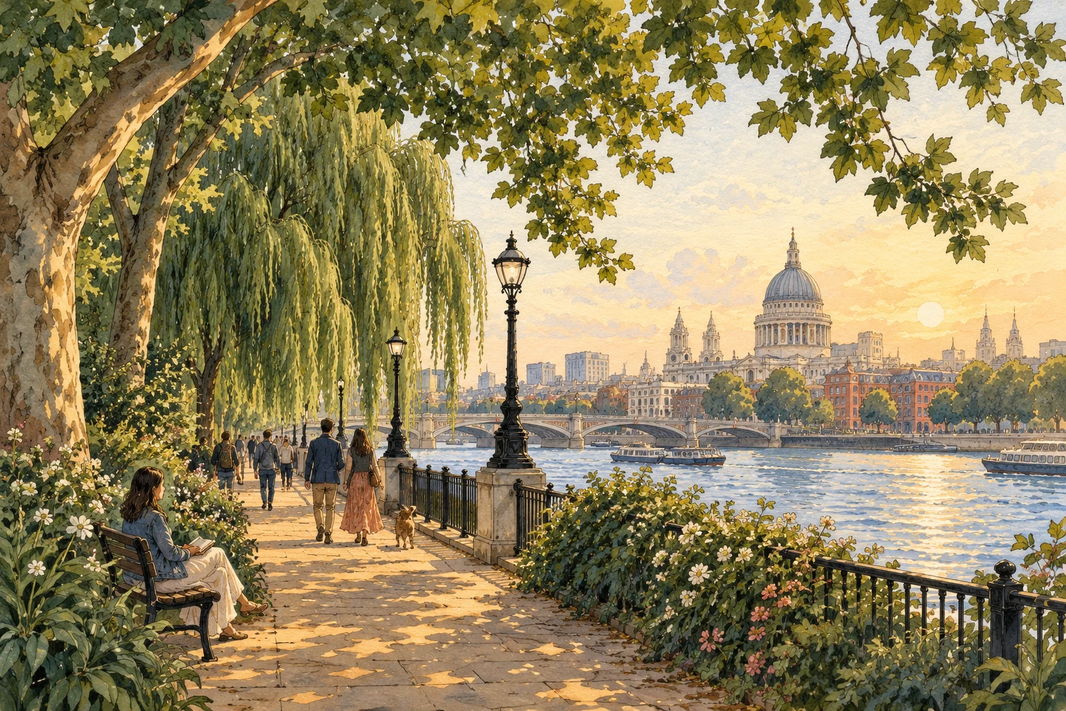 Illustrated miniature London scene accompanying More than a Google listing.